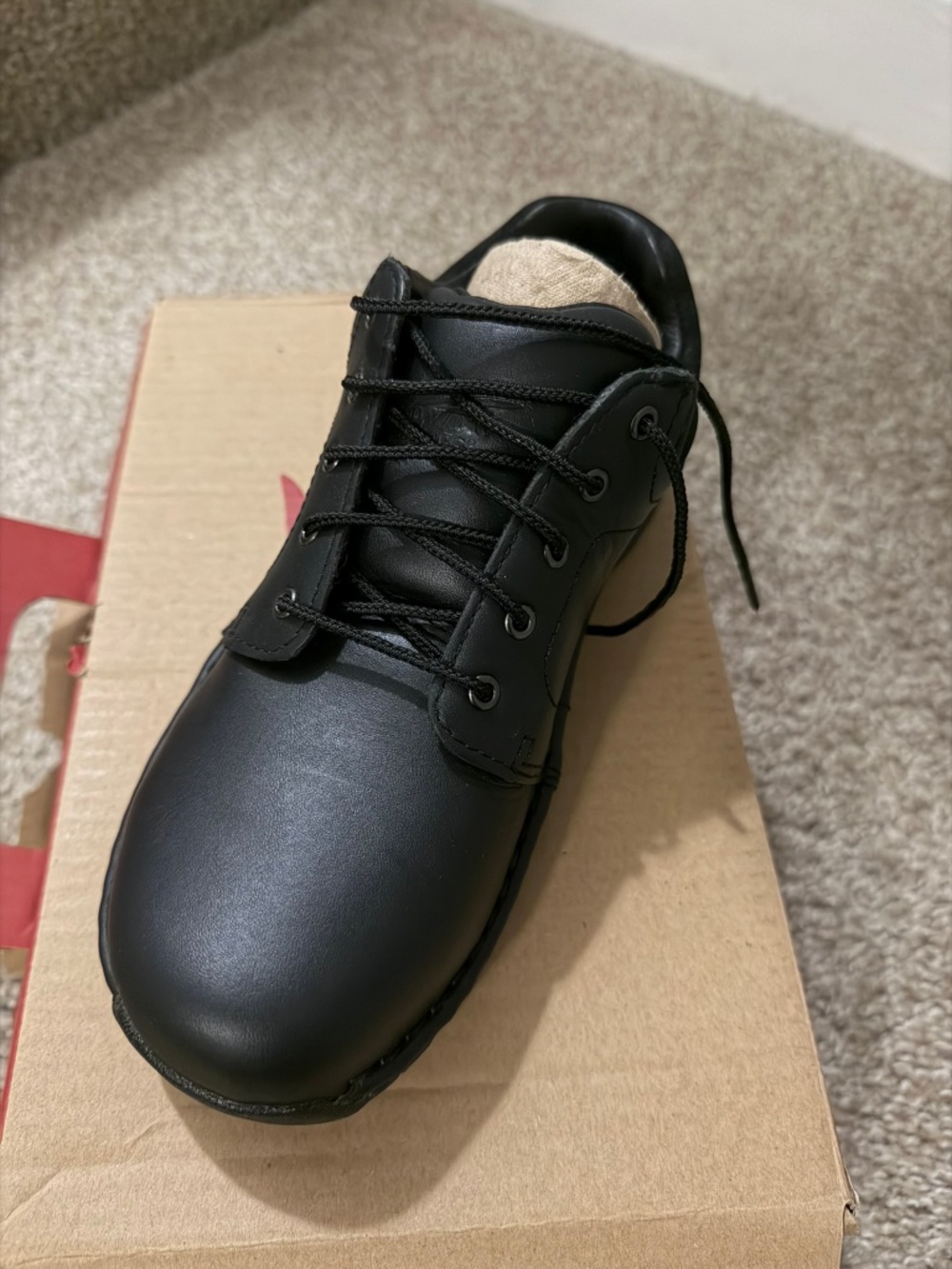 NEW- Red Wing 2323 Women's Black Leather Safety Oxford Shoes - Size 6.5 B